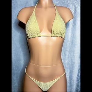 Cream, Boho, Bikini Set